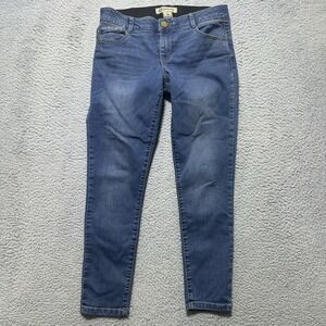 Democracy ab technology jeans blue denim size 8 slim‎ skinny mid wash